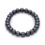 Stretch bracelet with round hematite beads